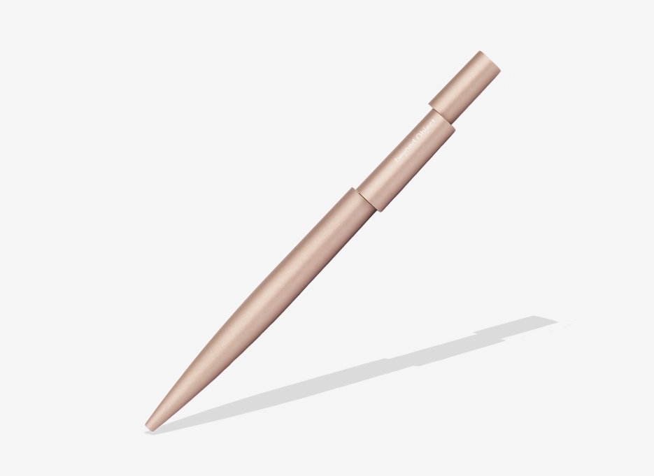 BEYOND OBJECT / Rose Gold 'Align' ballpoint twist pen